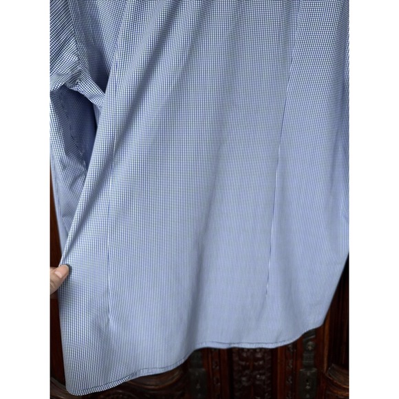 Ministry of Supply mens long sleeve casual shirt blue check L business casual - Picture 6 of 6